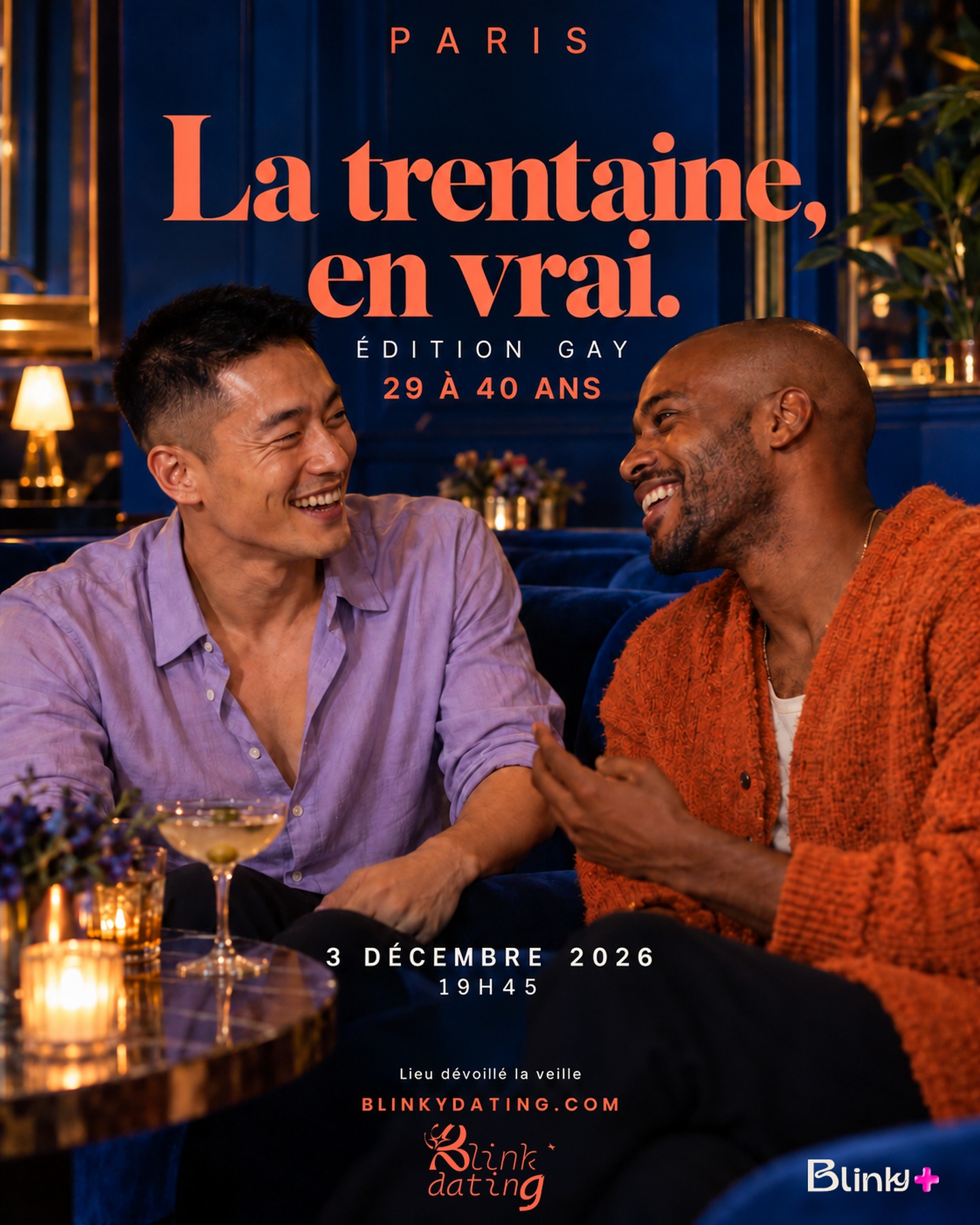 Affiche Blink Dating Paris — La trentaine, en vrai