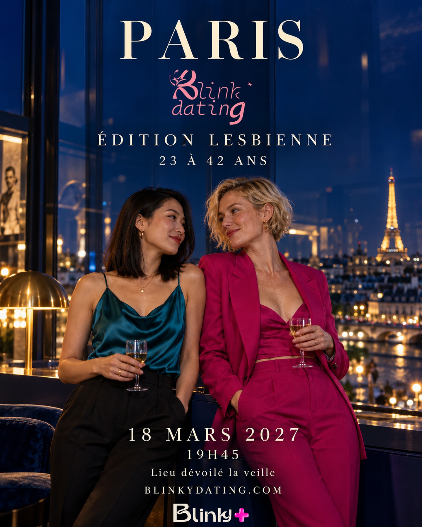 Affiche Blink Dating Paris — Le printemps des crushs