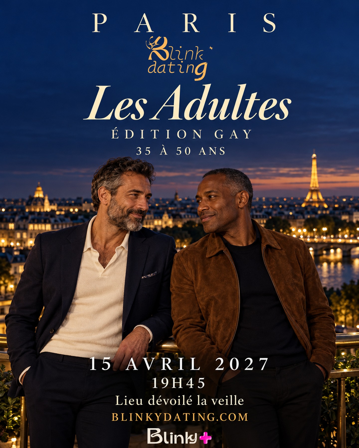 Affiche Blink Dating Paris — Les Adultes