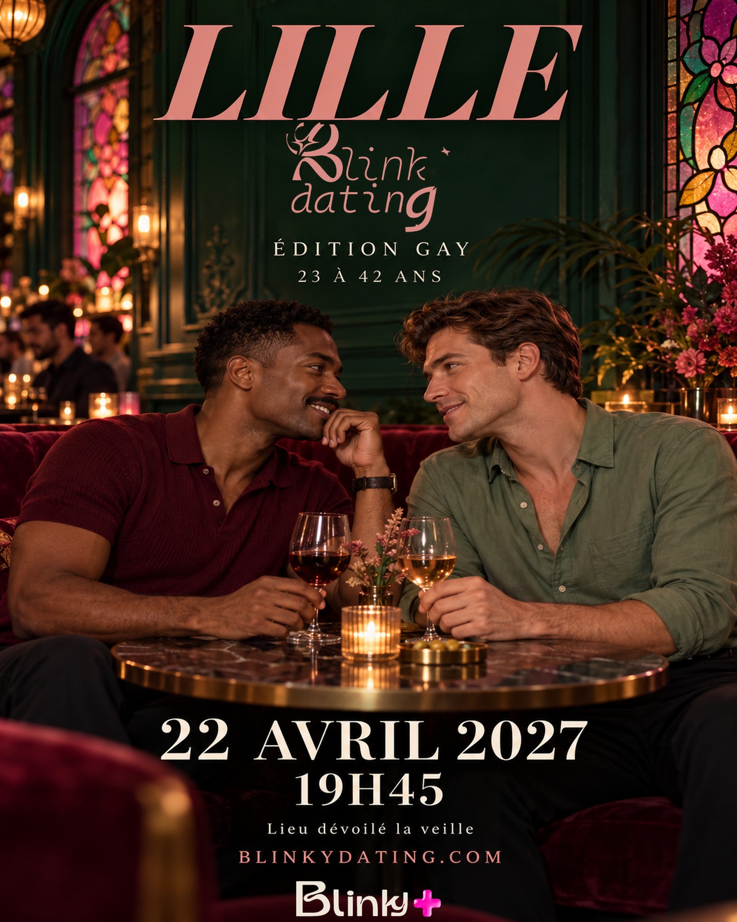 Affiche Blink Dating Lille — Un crush en vrai