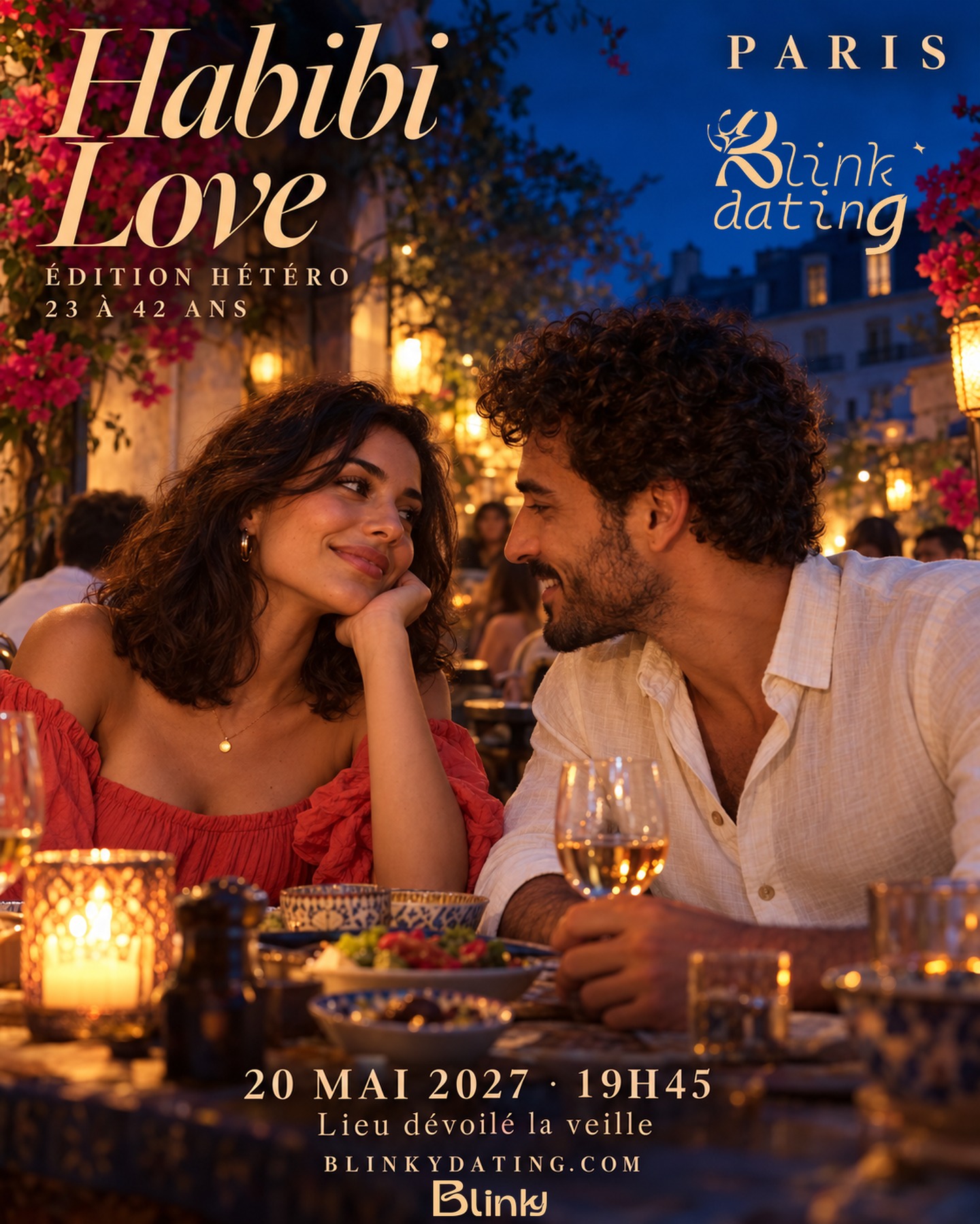 Affiche Blink Dating Paris — Habibi Love